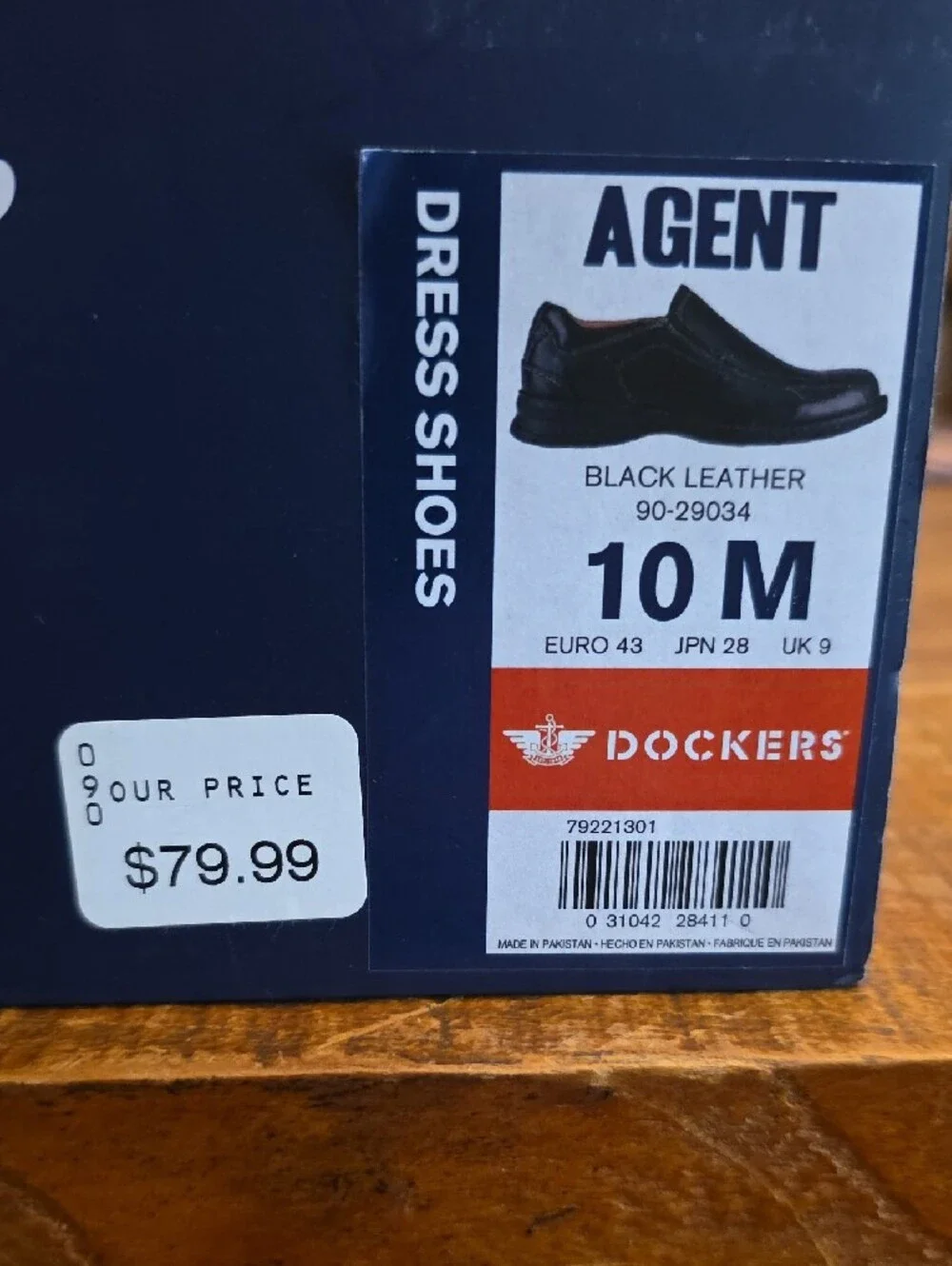 Men's Black Slip-On Leather Dress Shoes